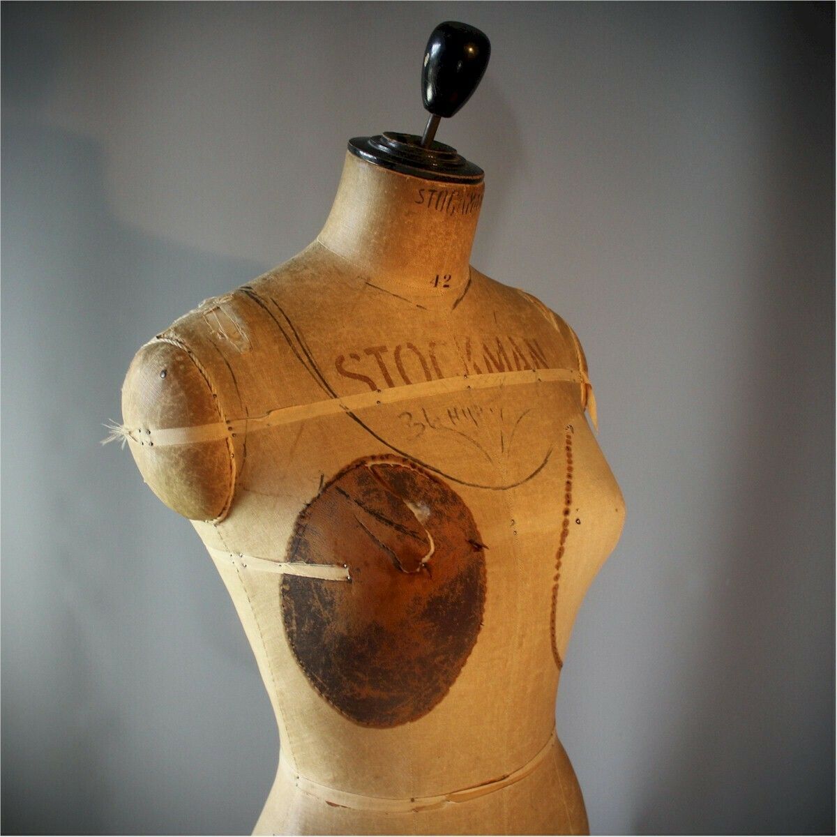 Antique Dressmakers Mannequin Dummy By Stockman