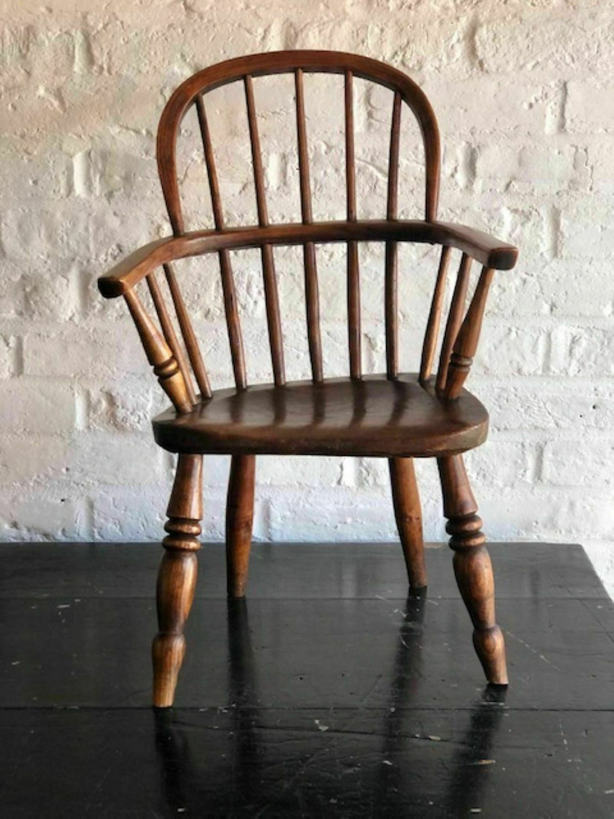425.0 Antique 19th Century Child’s Windsor Armchair, English, C. 1890 photo