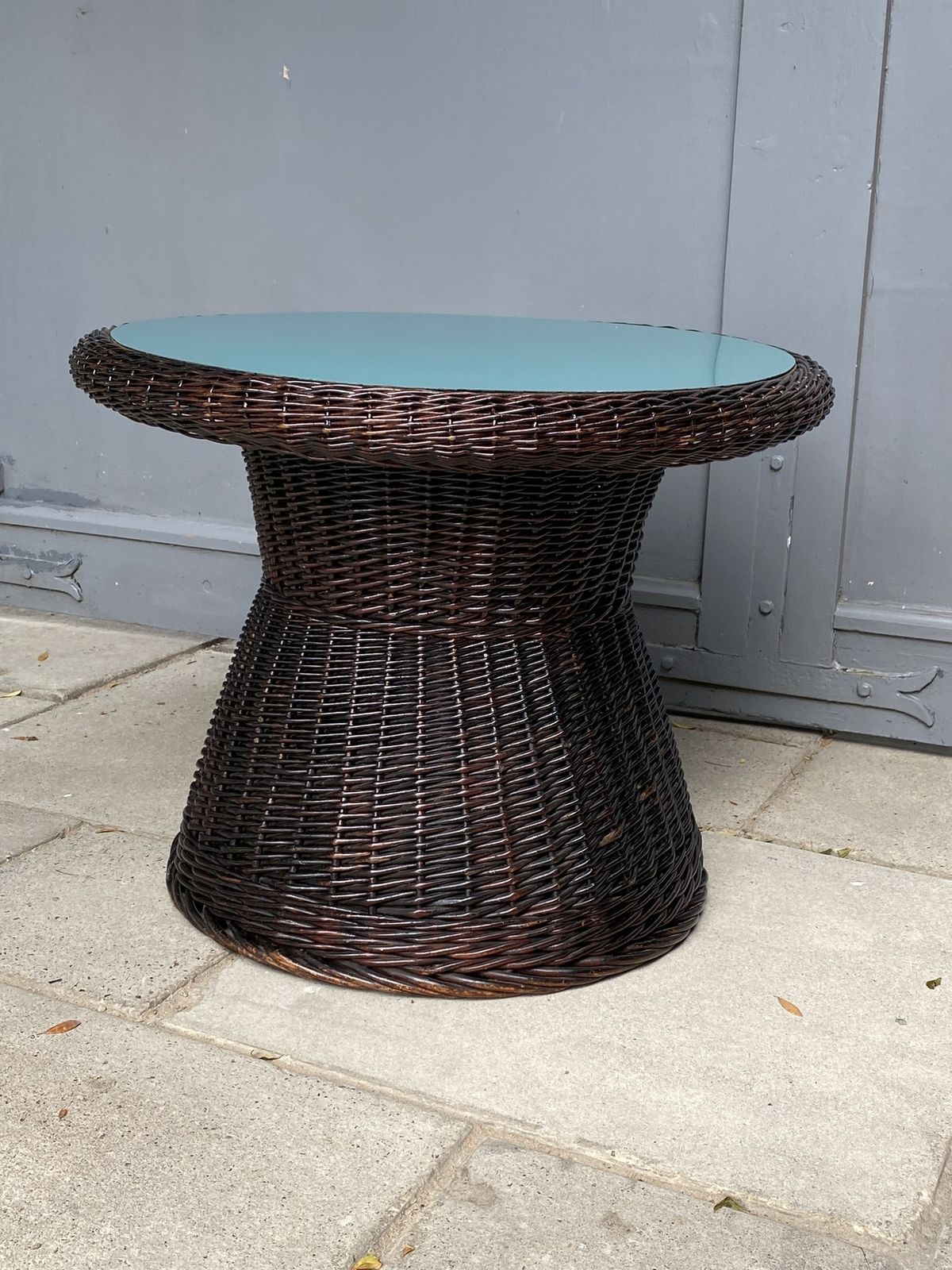 photo for sale Set Of Mid Century Rattan Chairs & Table By Rohe Noordwolde, Holland, 1970s