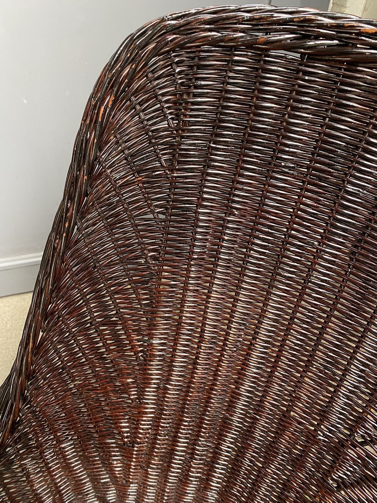 photo vintage Set Of Mid Century Rattan Chairs & Table By Rohe Noordwolde, Holland, 1970s