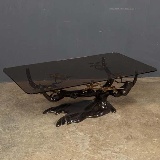 20th Century Belgian Bonsai Tree Coffee Table Willy Daro C.1970 photo furniture