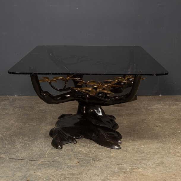 20th Century Belgian Bonsai Tree Coffee Table Willy Daro C.1970 photo 3295.0