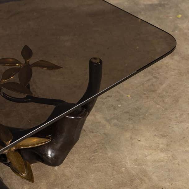photo vinterior 20th Century Belgian Bonsai Tree Coffee Table Willy Daro C.1970