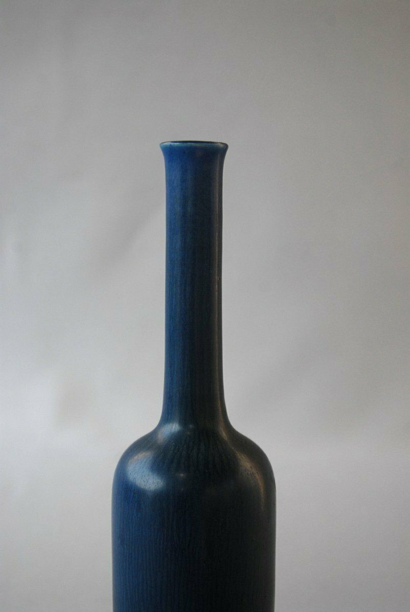 Studio Bottle Vase By Stig Lindberg For Gustavsberg, Sweden, 1957 photo buy