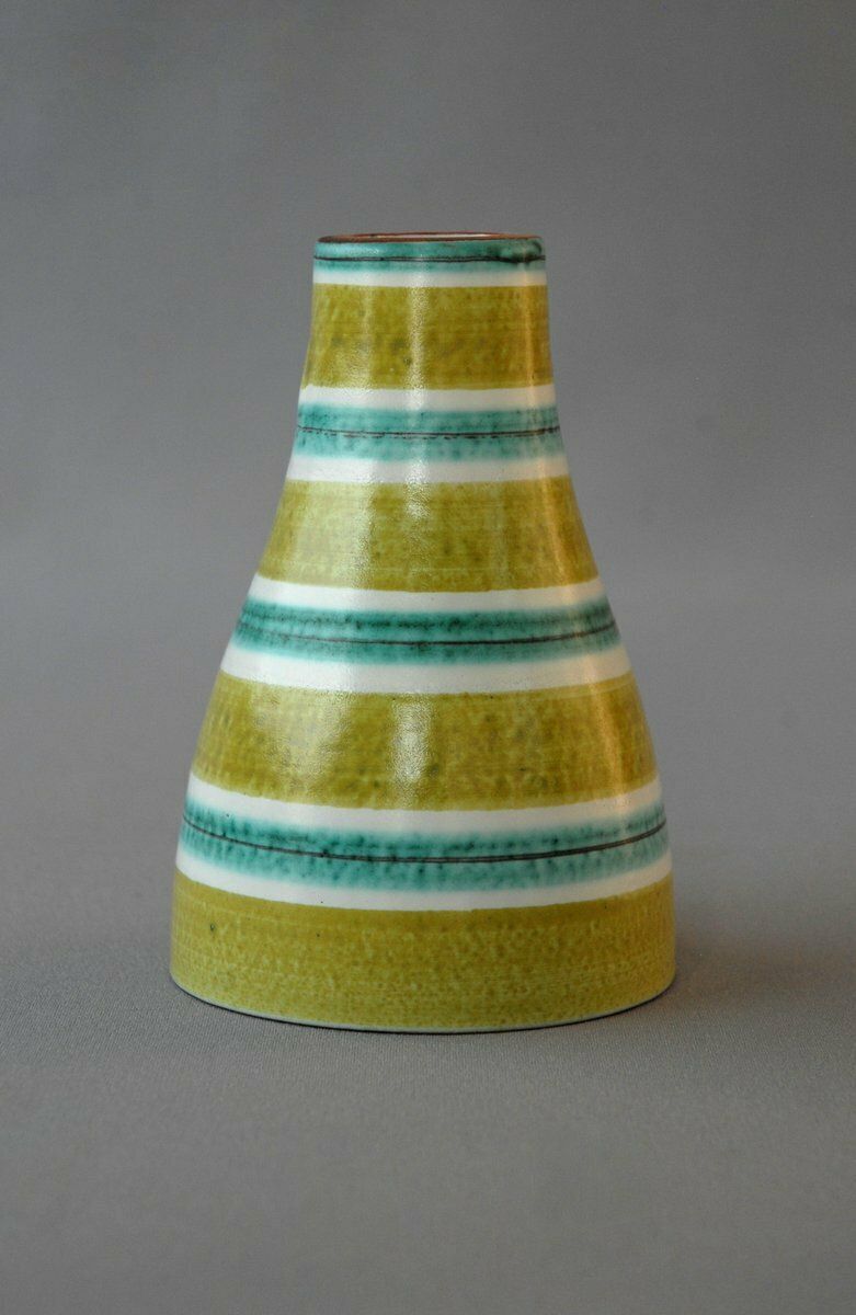 Hand Painted Candlestick By Stig Lindberg For Gustavsberg, Sweden, 1950s photo furniture