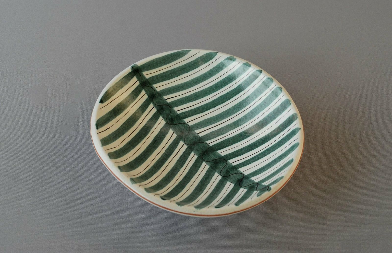 Hand Painted Bowl By Stig Lindberg For Gustavsberg, Sweden, 1950s photo buy