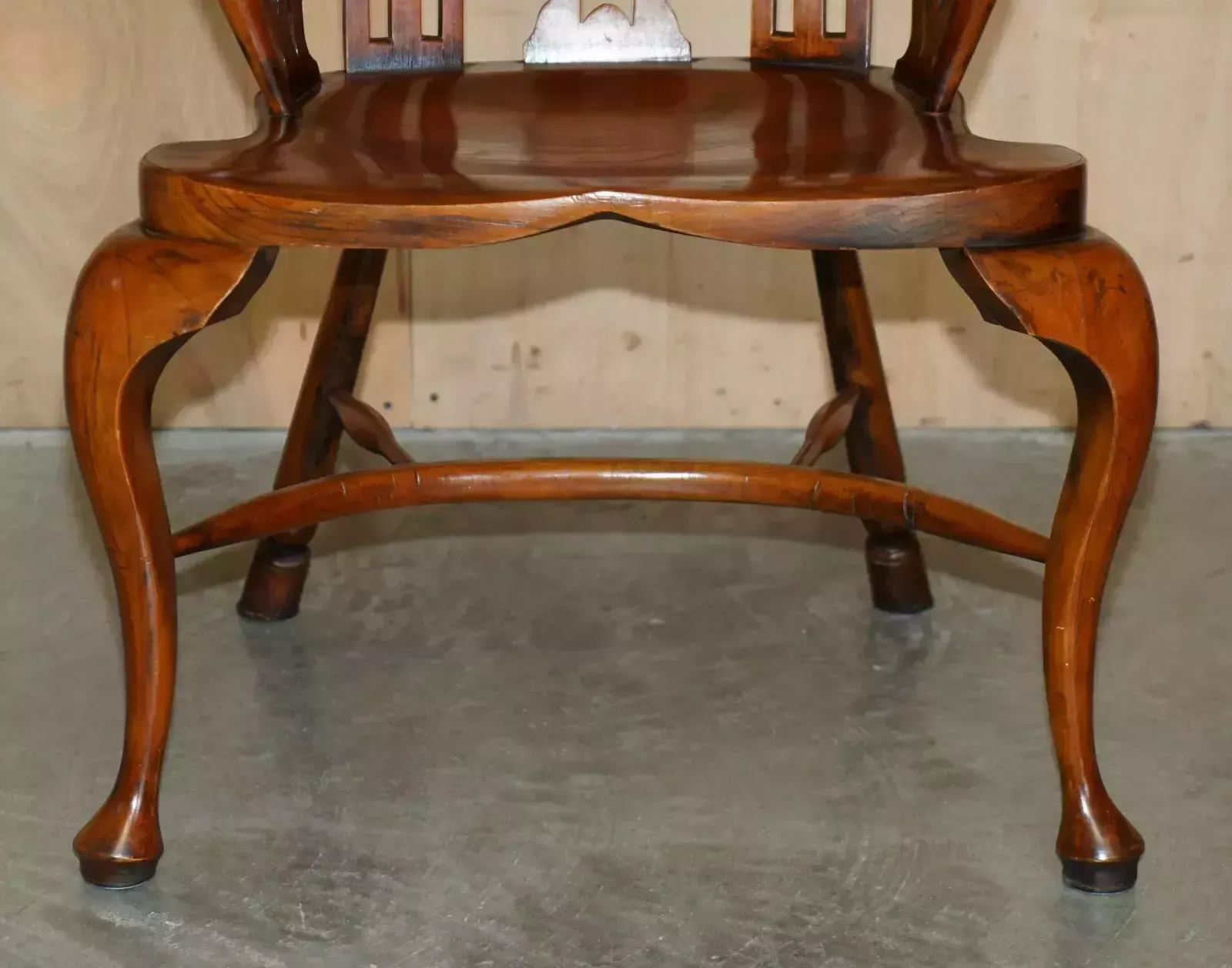 photo for sale Sublime Fully Restored Gothic Windsor Steeple Back Burr Yew & Elm Armchair
