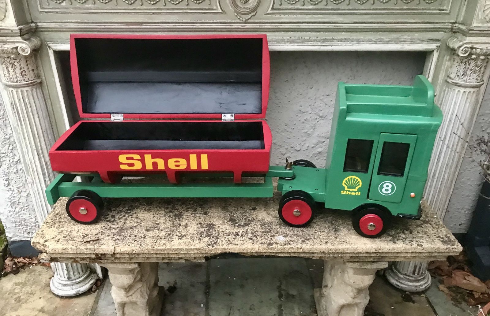 20th Century Folk Art Shop Display Bp Shell Truck photo vintage