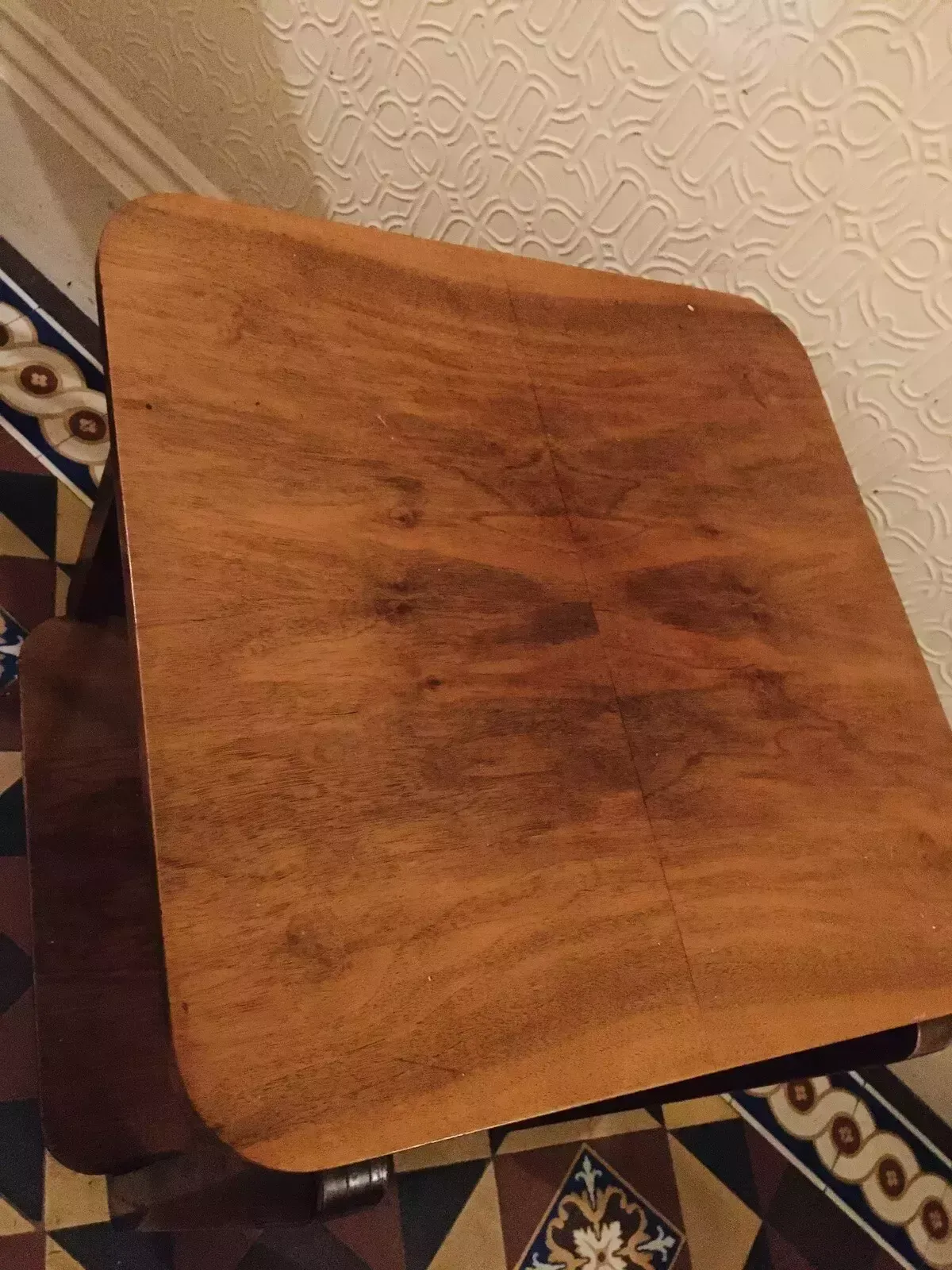 Art Deco Trolley Walnut Veneered Side Table 1930's Drinks Trolley photo for sale