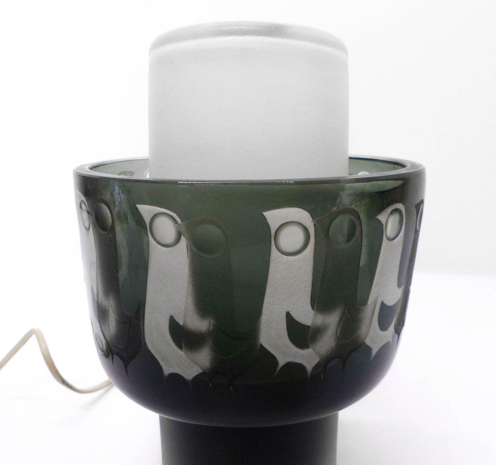 Scandinavian Glass Lamp Hans Ove Sandeberg For Kosta Boda 1969 photo 860.0