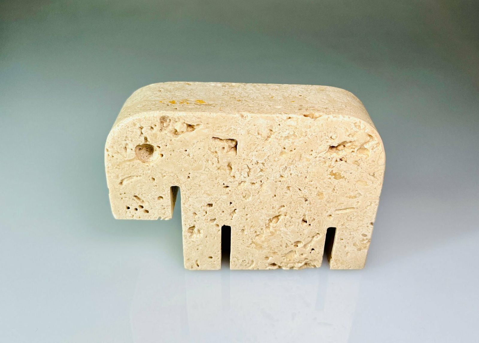 Italian Travertine Figure Of An Elephant From Fratelli Mannelli photo furniture