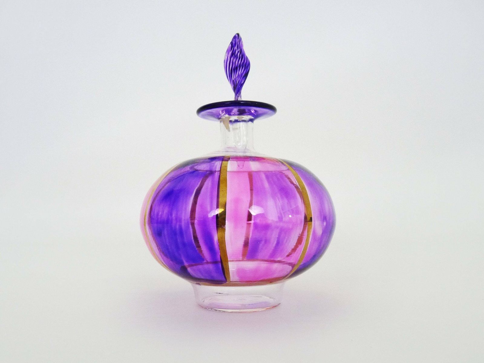 Mid Century Murano Glass Perfume Bottle, Italy. The 50's photo for sale