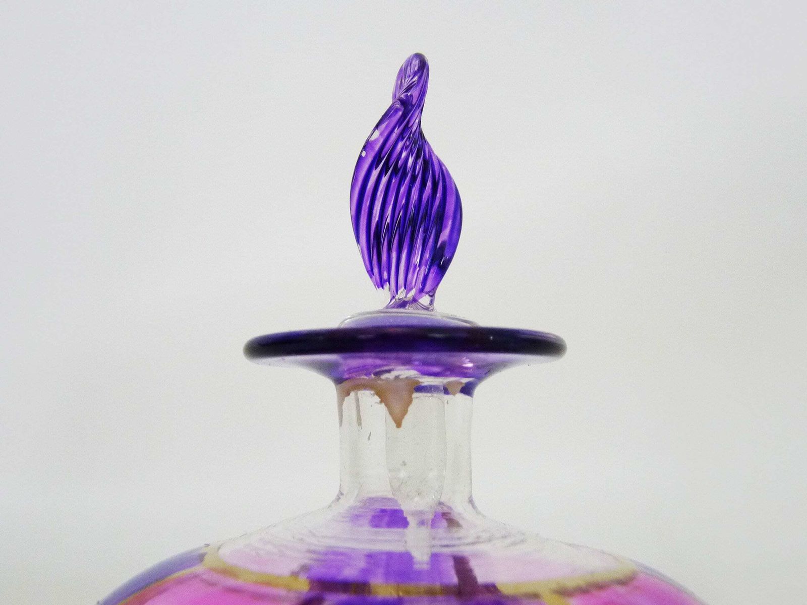 Mid Century Murano Glass Perfume Bottle, Italy. The 50's photo Home Decor