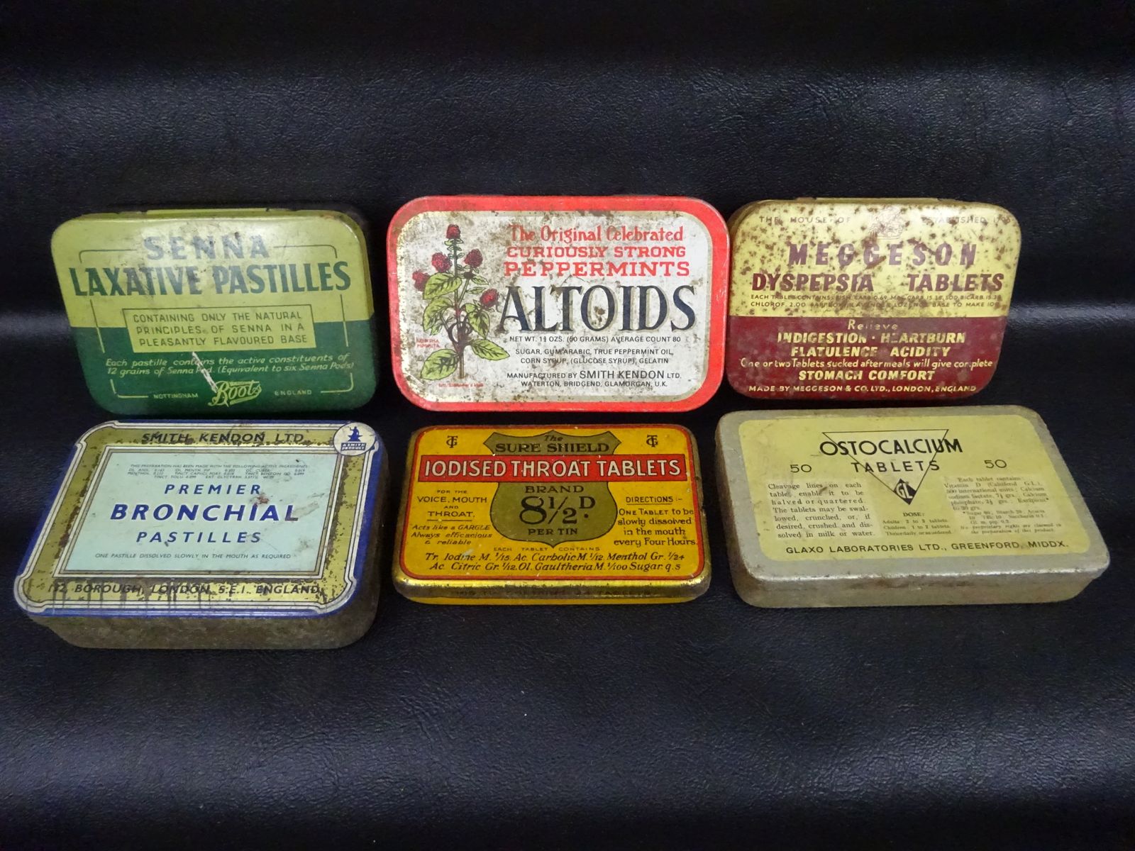 photo furniture Collection Of 19 Early 20th C Medicinal Tins (Some Rarities)