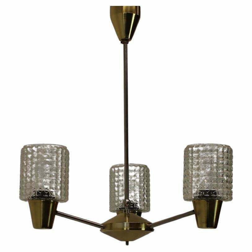 Chandelier By Kamenicky Senov, 1970s, Czechoslovakia