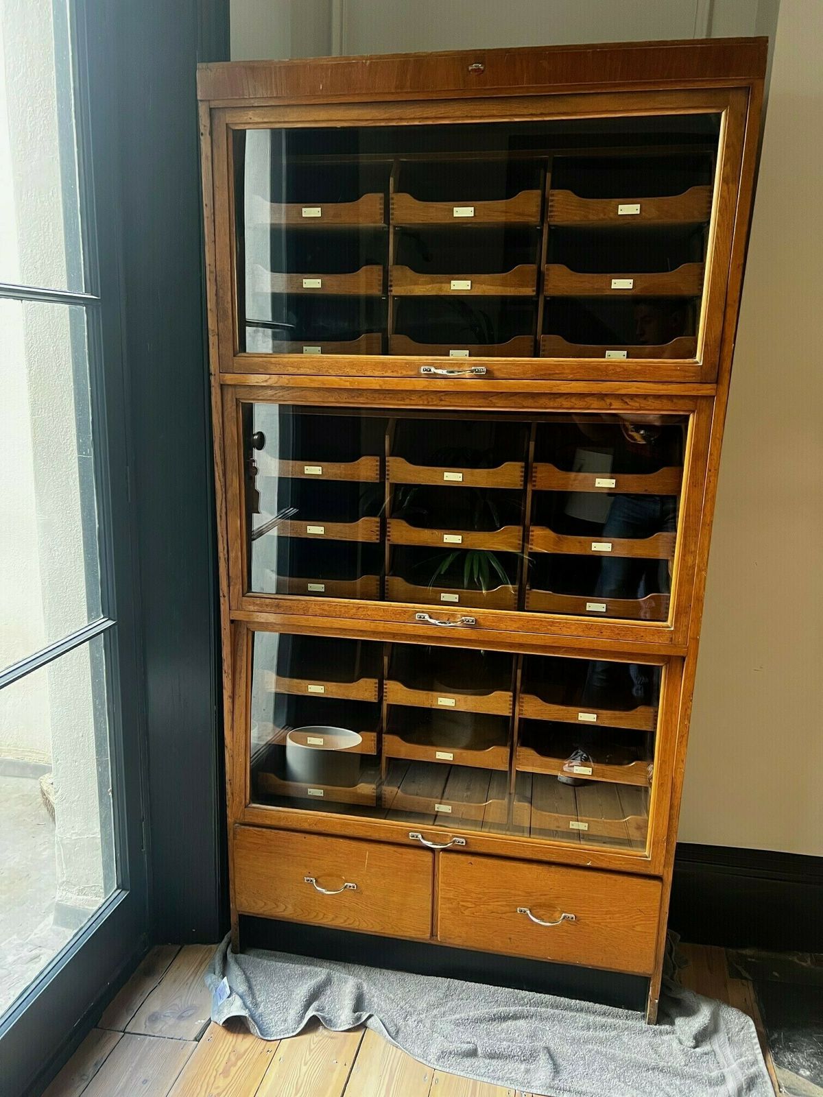 Flip Up Haberdashery Cabinet, Early 20th Century photo furniture