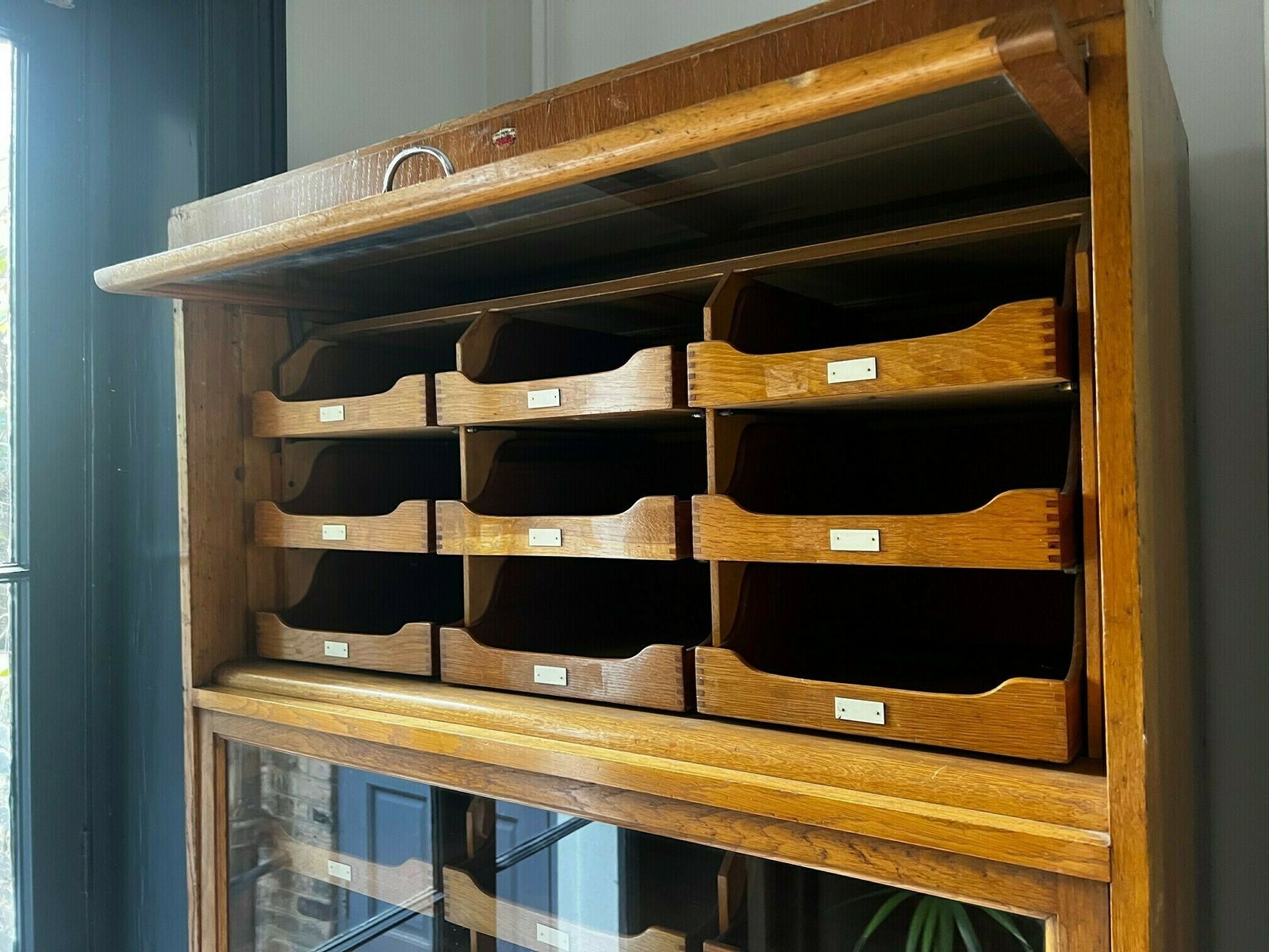 Flip Up Haberdashery Cabinet, Early 20th Century photo Furniture