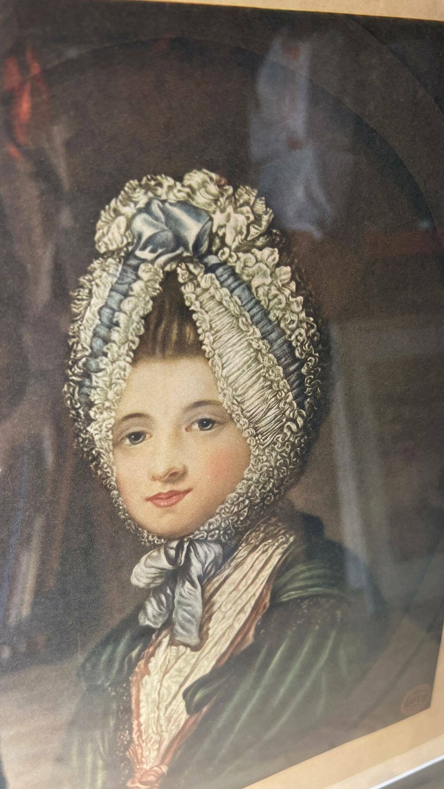 Antique Pears Soap Hand Pulled Lithograph Advertising Picture After Circa 1770 Portrait Of Elizabeth Gunning By Catherine Read photo vintage