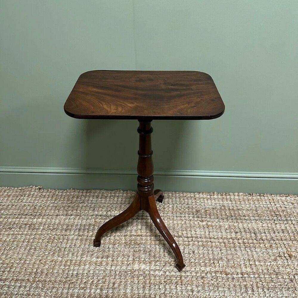 Elegant 19th Century Antique Mahogany Occasional Table photo furniture