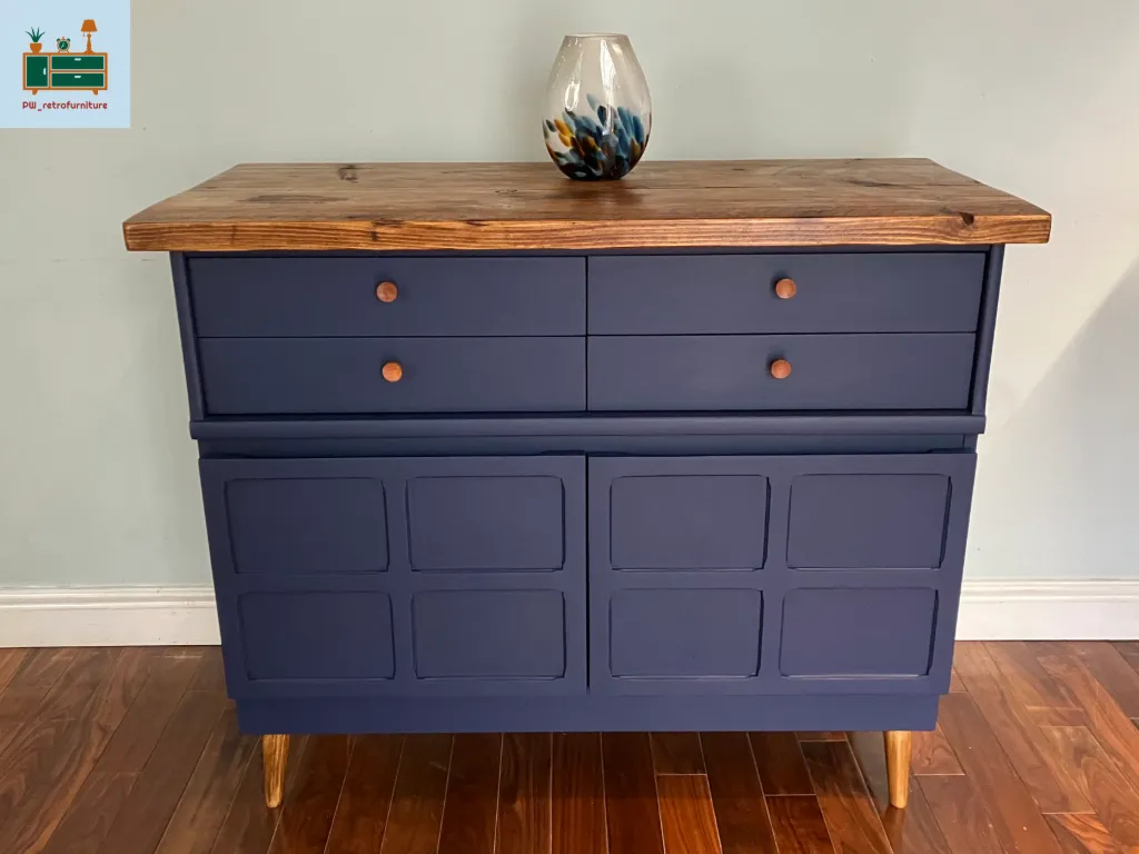 Now Sold   Commission Piece Available   Please Contact For Details   Nathan Squares Rustic Top Sideboard