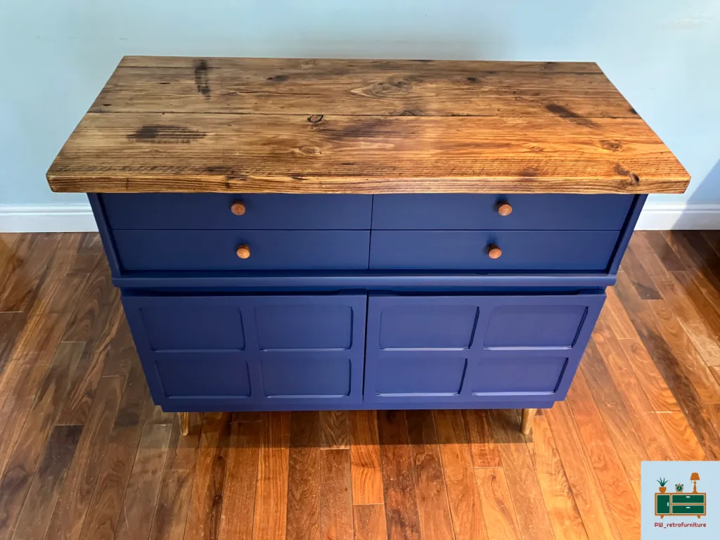 Now Sold   Commission Piece Available   Please Contact For Details   Nathan Squares Rustic Top Sideboard photo furniture