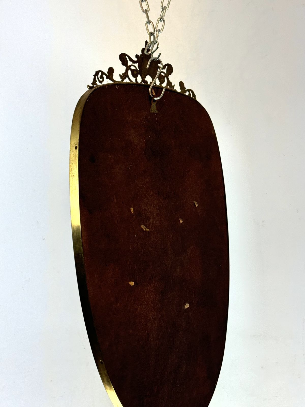Gio Ponti Style, Mid Century Mirror In Brass. Italy 1950s photo Home Decor