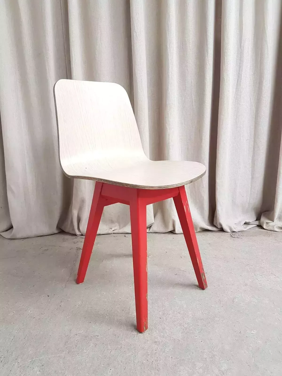 Vtg Mid Century Style Post Modern Modernist Dining Desk Side Chair Scandi R506 photo Furniture