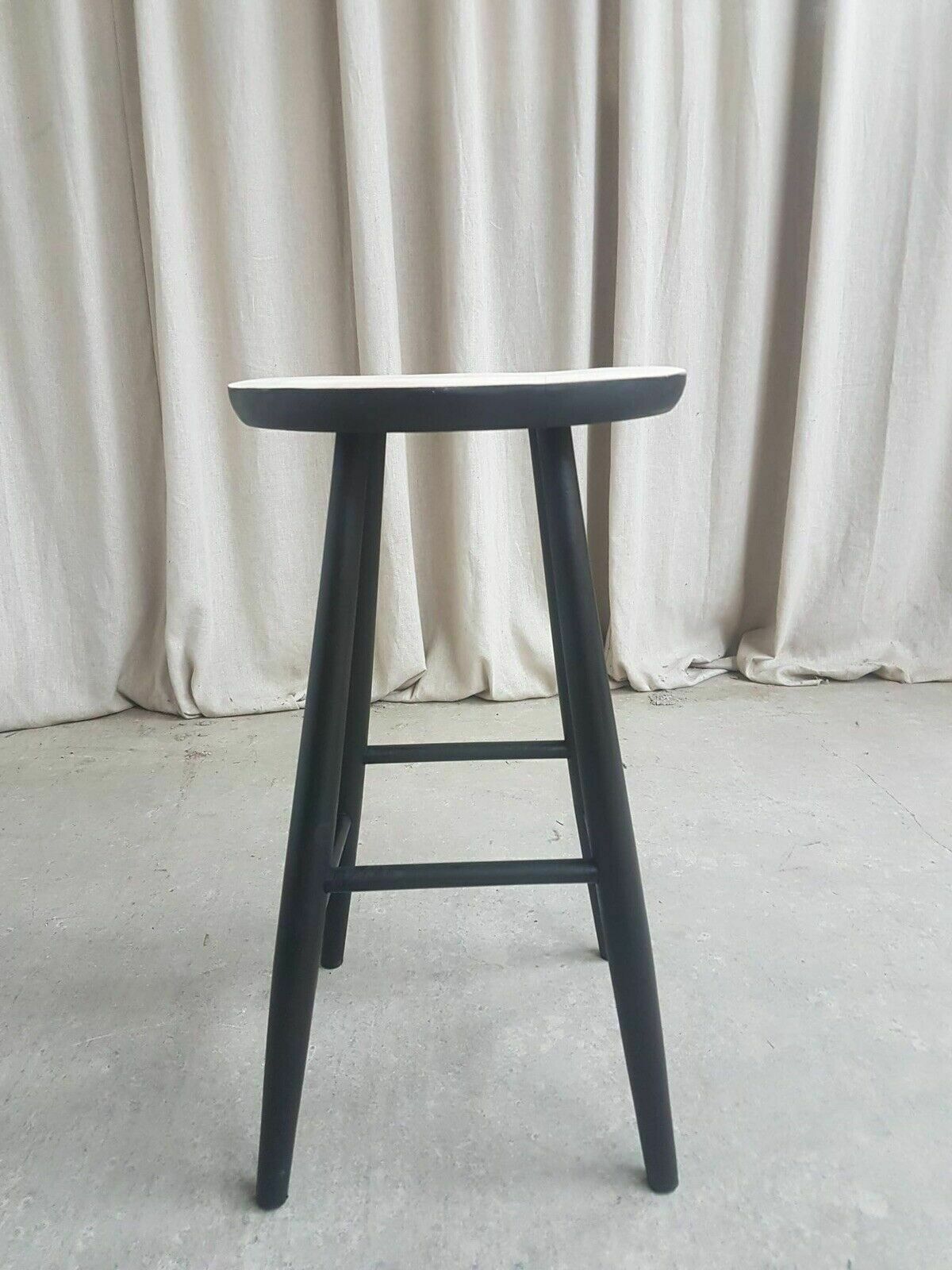 Furniture Have One To Sell? Sell It Yourself Vtg Mid Century Hagafors Stolefabrik Swedish Scandi Beech Stool Danish photo