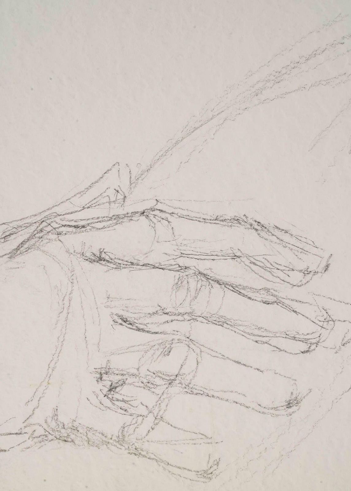 Drawing On Paper, Preparatory Drawing, Man With Balalaika, 20th Century. photo furniture