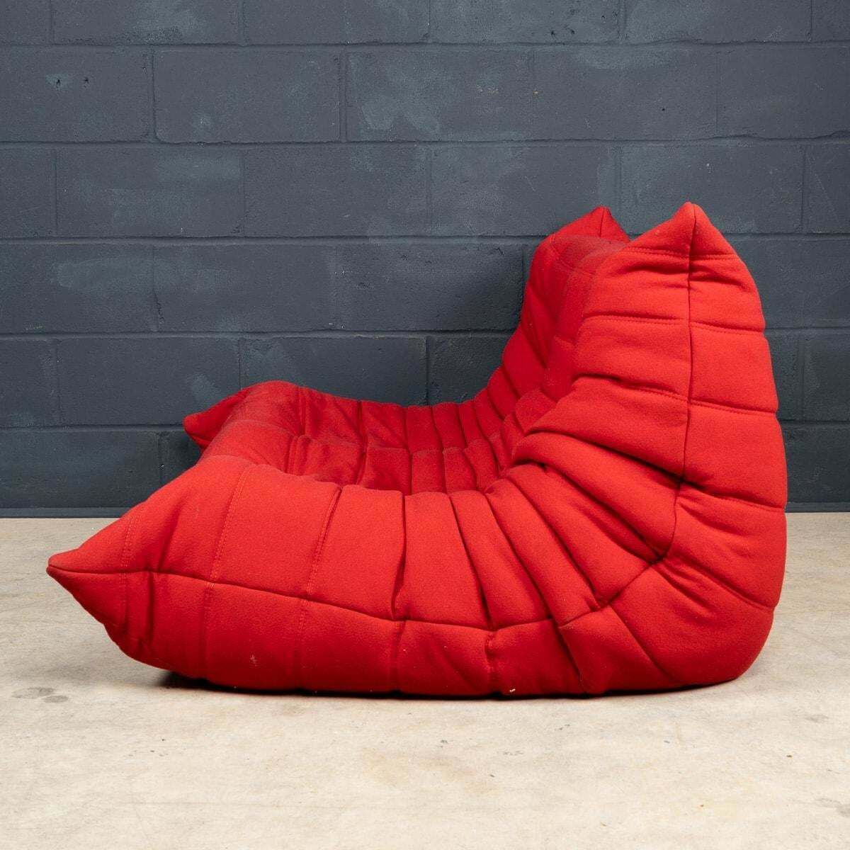 A 21st Century Red "Togo" Two Seater Sofa By Michel Ducaroy For Ligne Roset photo Furniture