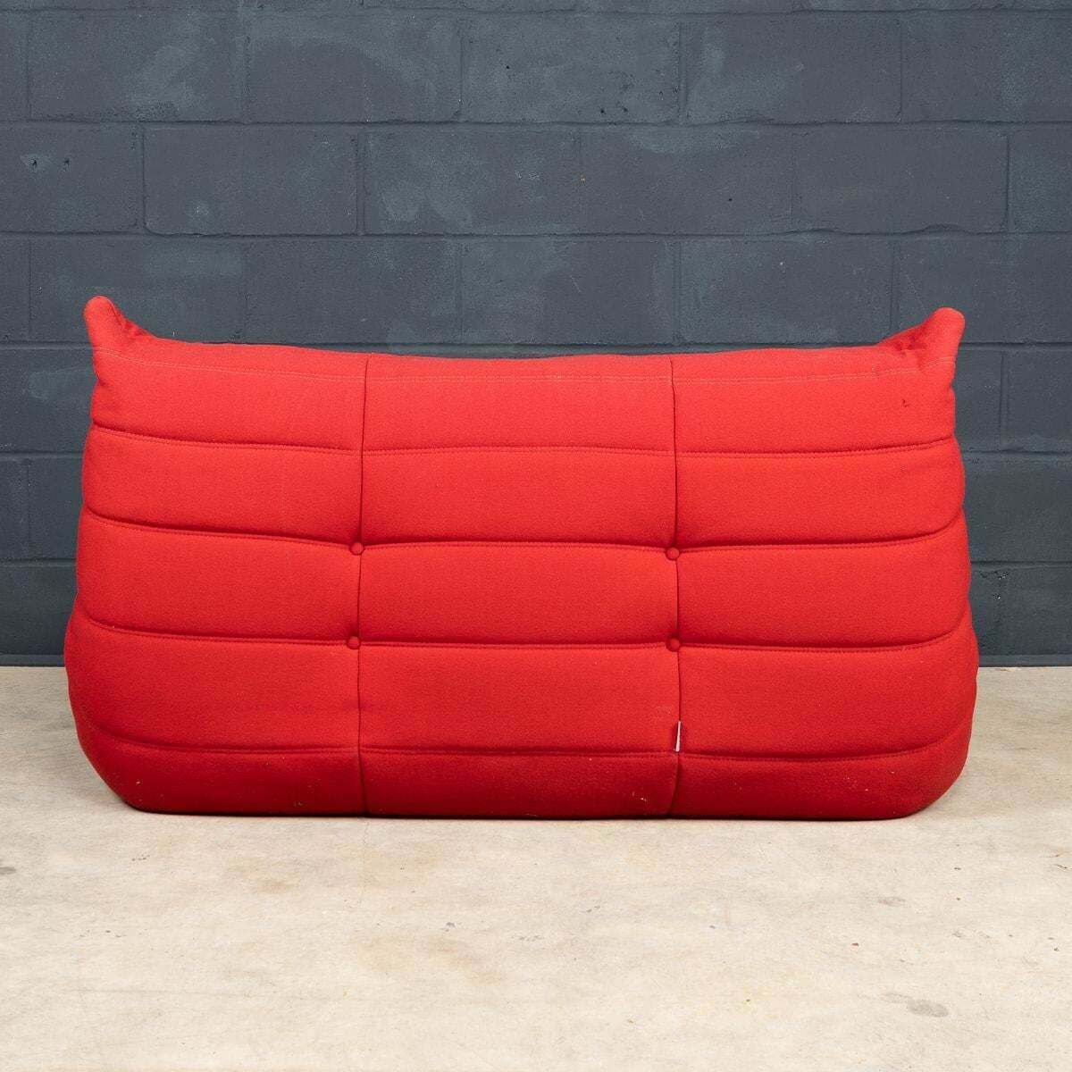 A 21st Century Red "Togo" Two Seater Sofa By Michel Ducaroy For Ligne Roset photo 2995.0