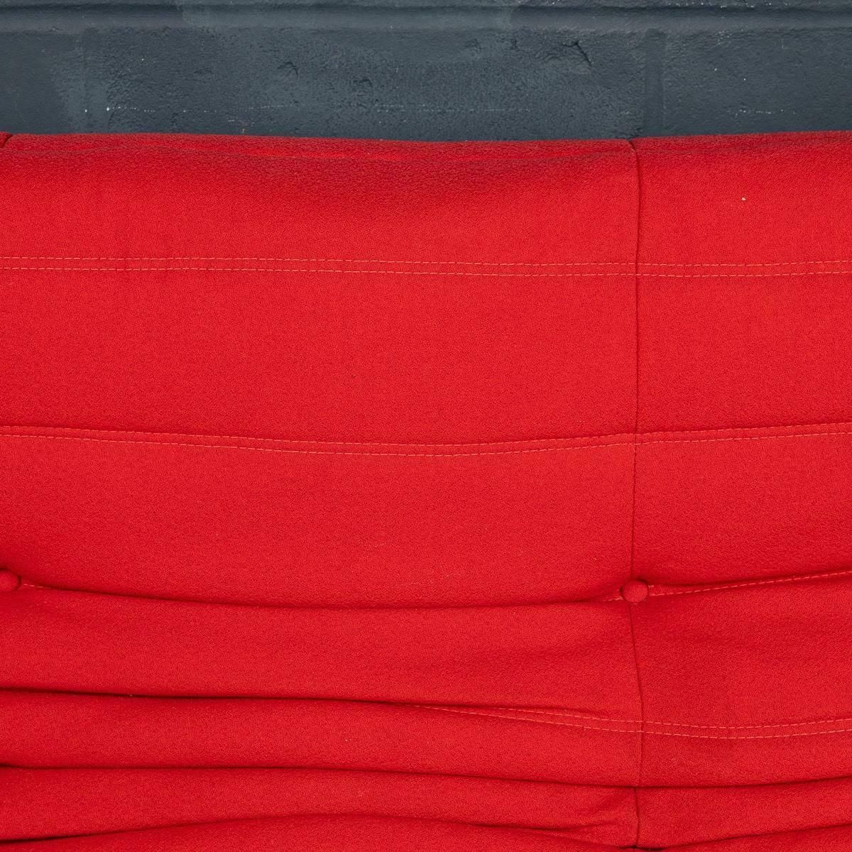 photo furniture A 21st Century Red "Togo" Two Seater Sofa By Michel Ducaroy For Ligne Roset