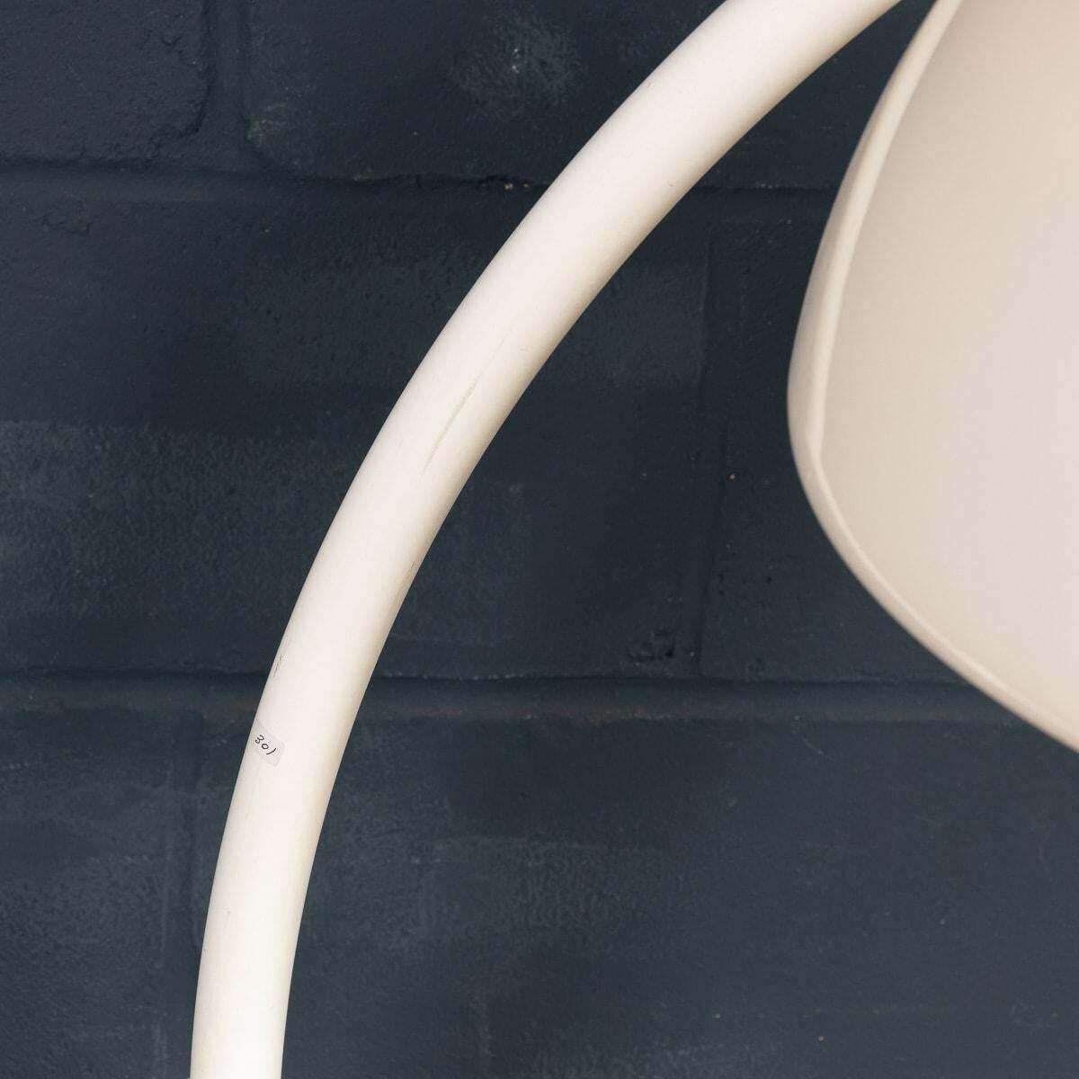 photo buy 20thc Italian White "Serpente" Floor Lamp By Elio Martinelli For Martinelli Luce