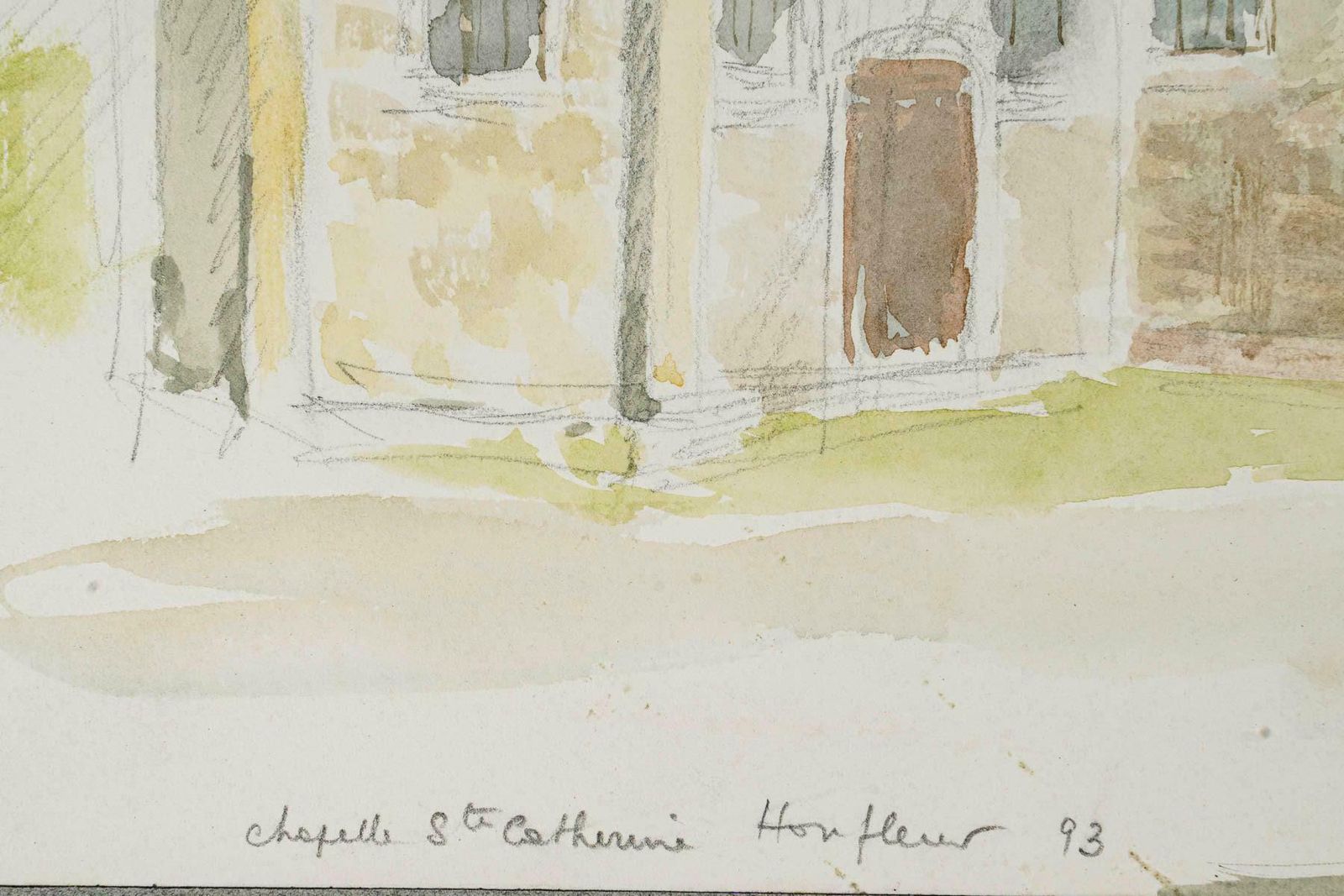 Watercolour On Paper By Evelyne Luez, 20th Century. photo vinterior