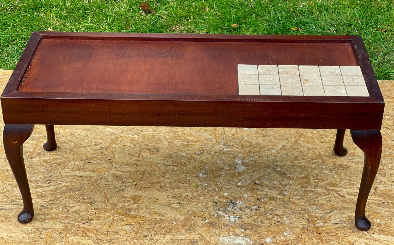 A Bespoke Handmade & Handcarved Vintage Mahogany Queen Anne Style Coffee Table photo Furniture