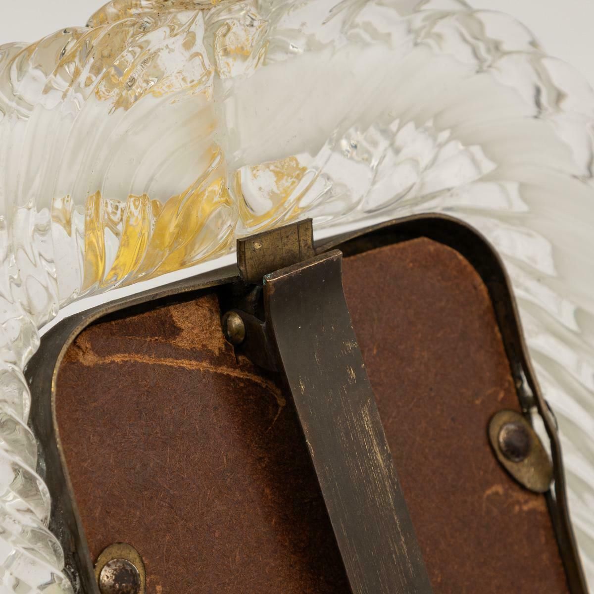 20thc Italian Venetian Glass Photograph Frame, Attributable To Barovier & Toso photo vinterior