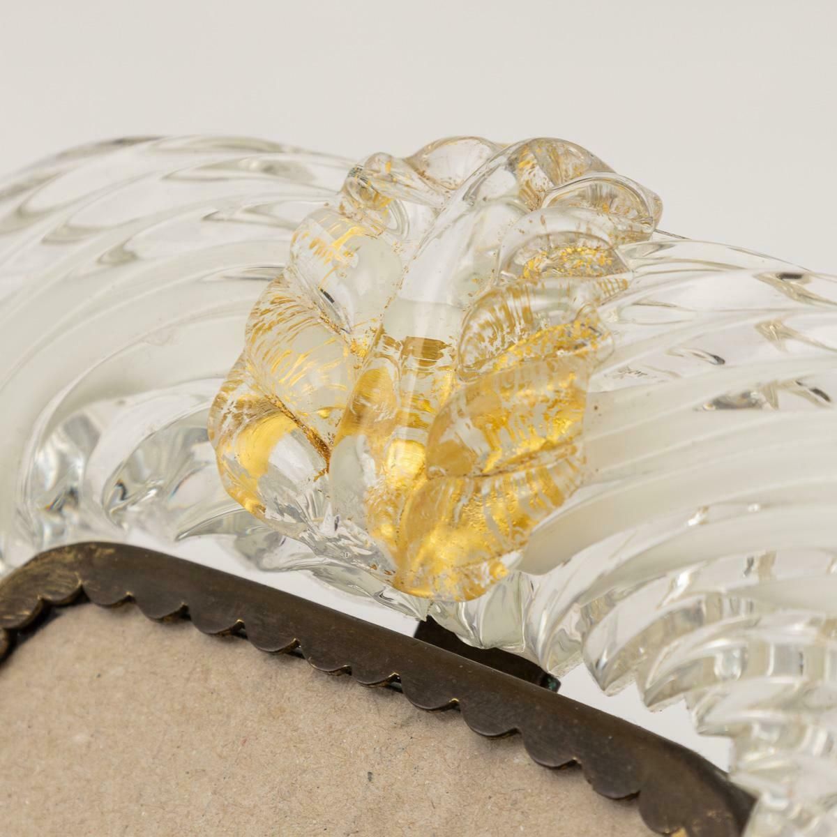 photo furniture 20thc Italian Venetian Glass Photograph Frame, Attributable To Barovier & Toso