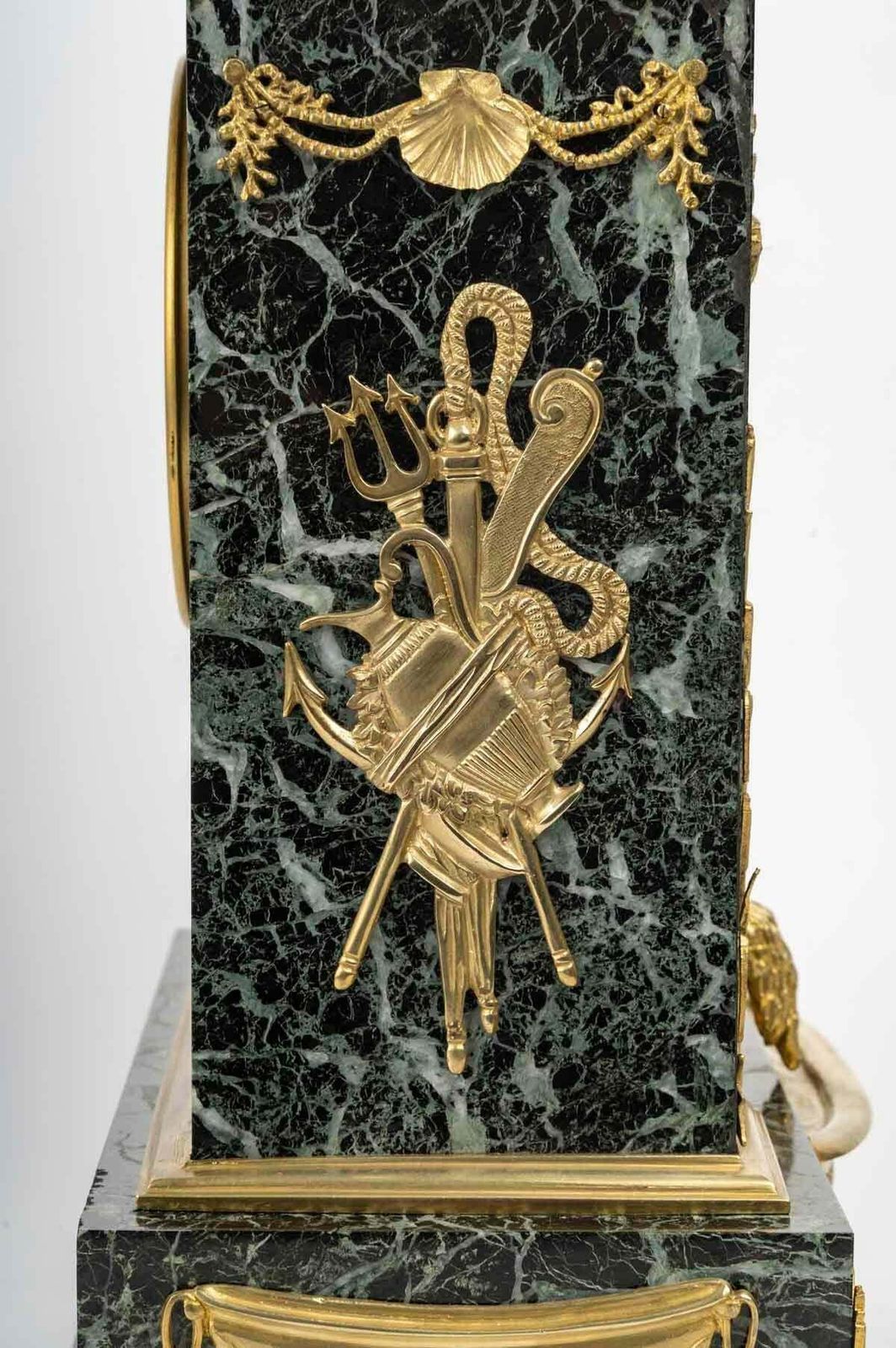 Marble And Gilt Bronze Clock With Mythological Decor, Napoleon III Period. photo buy