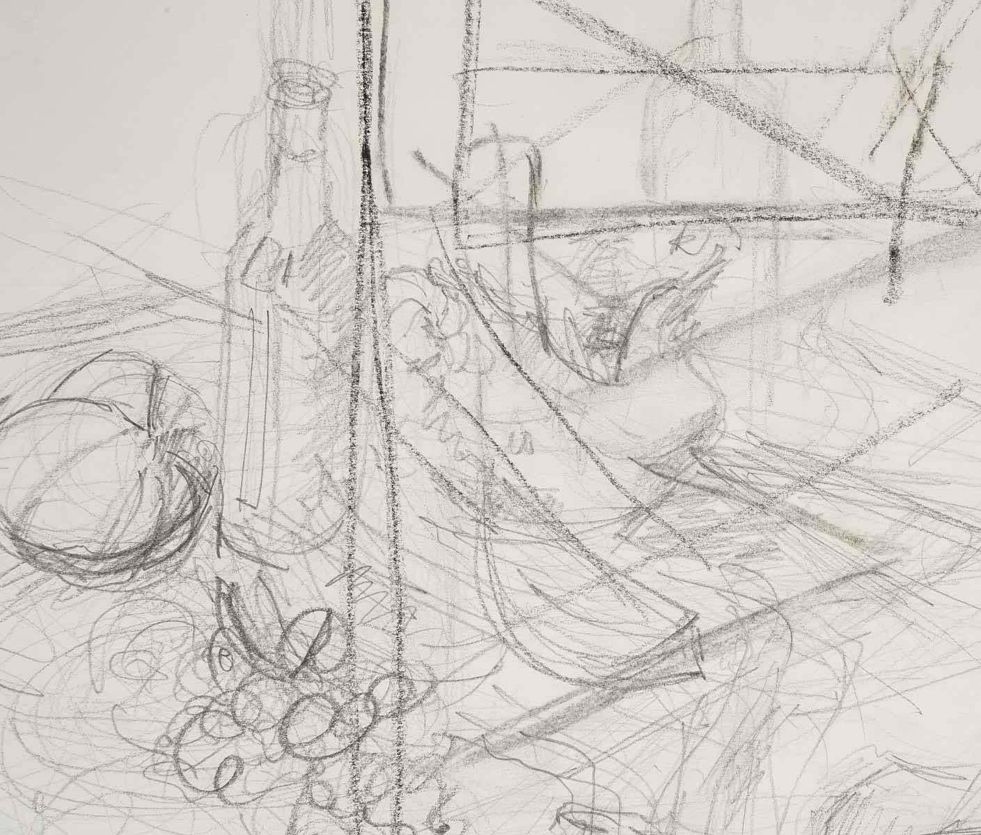 Drawing On Paper, Preparatory Drawing, Young Woman, 20th Century. photo Art