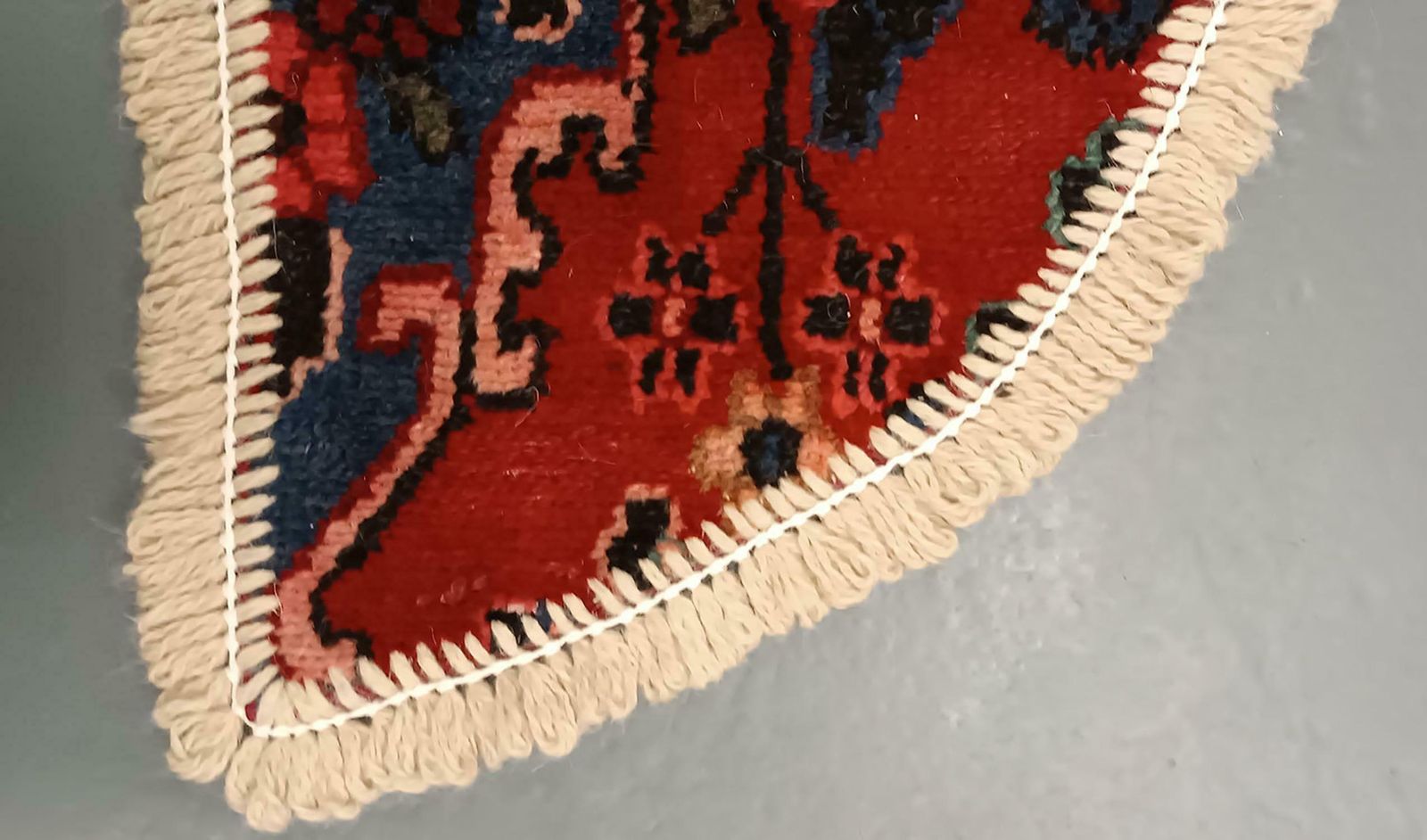 Handmade Rug Doormat Oriental Rug Half Circular Interior Carpet Mat Entrance Way photo 380.0