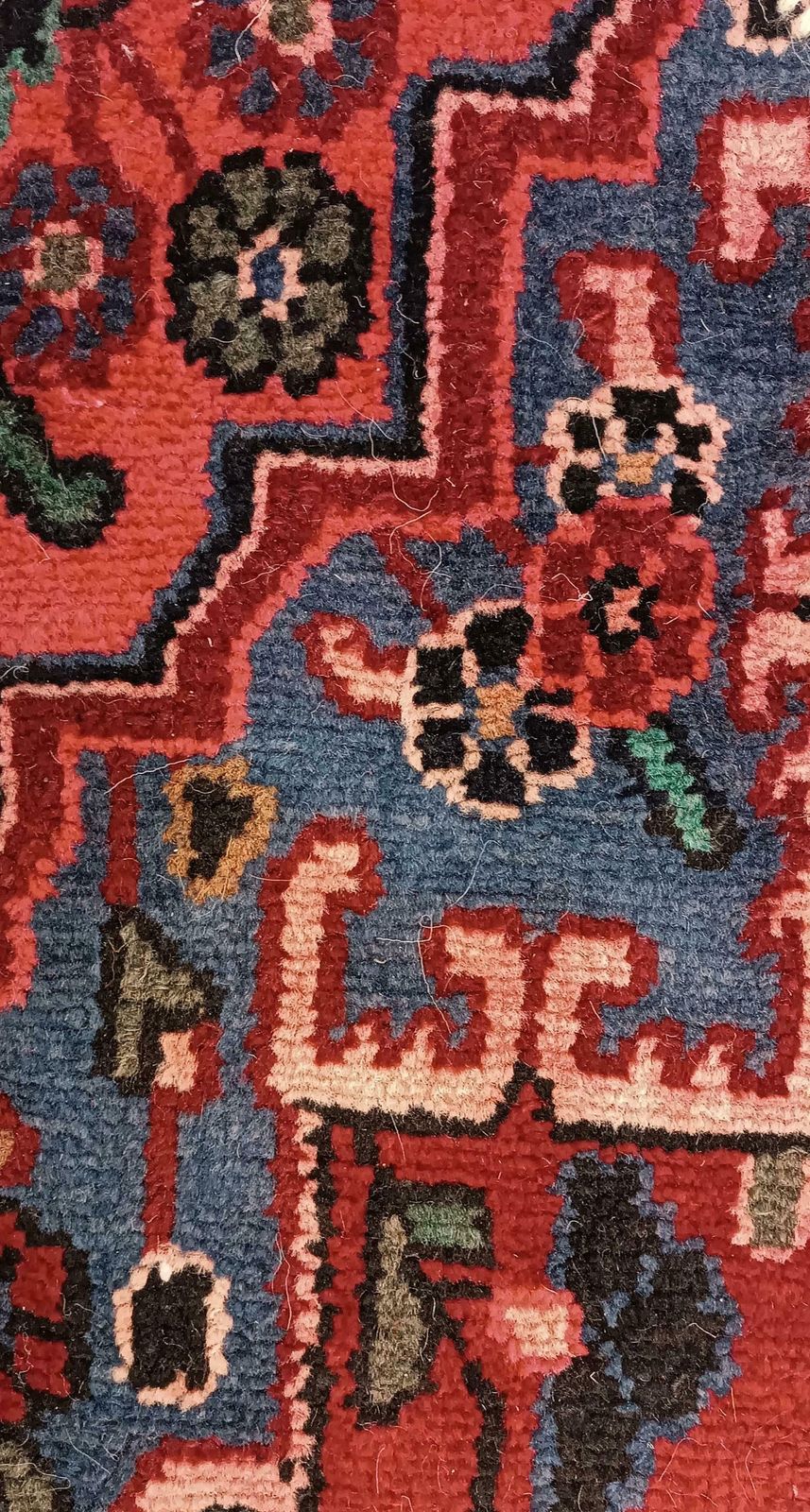 Handmade Rug Doormat Oriental Rug Half Circular Interior Carpet Mat Entrance Way photo vinterior