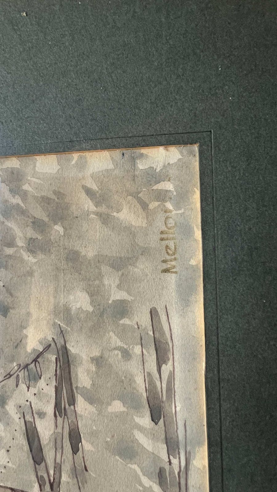 1972 Watercolour Painting “Oakley” By Daphne Mellor photo Art