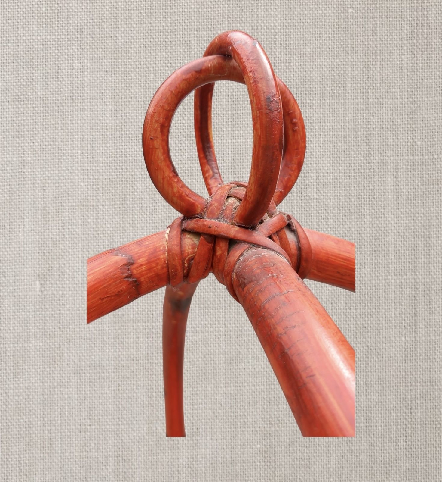 Mid Century Bamboo And Rattan Whatnot Shelf photo for sale