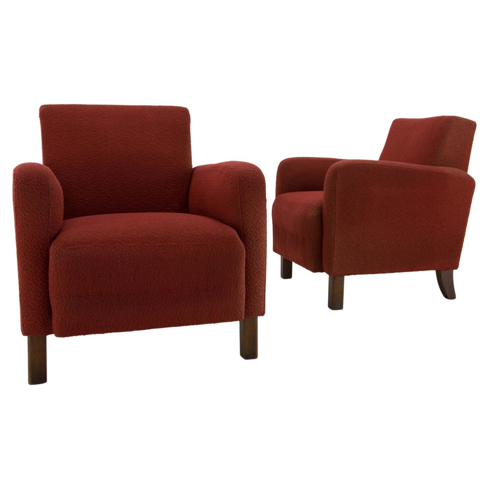Set Of Two Art Deco Armchairs Attributed To Halabala, 1930s photo furniture