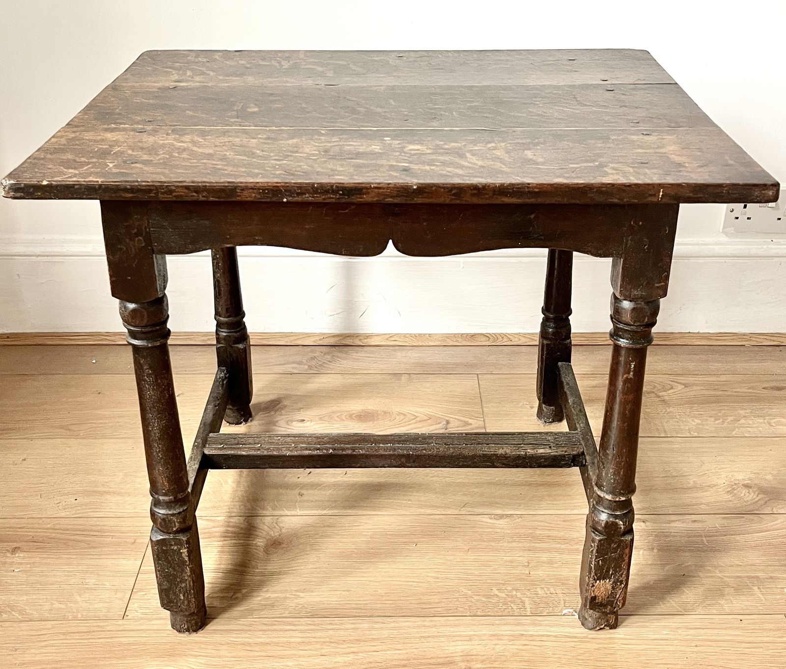 Small Antique Tudor Oak Table From The Late 1600's