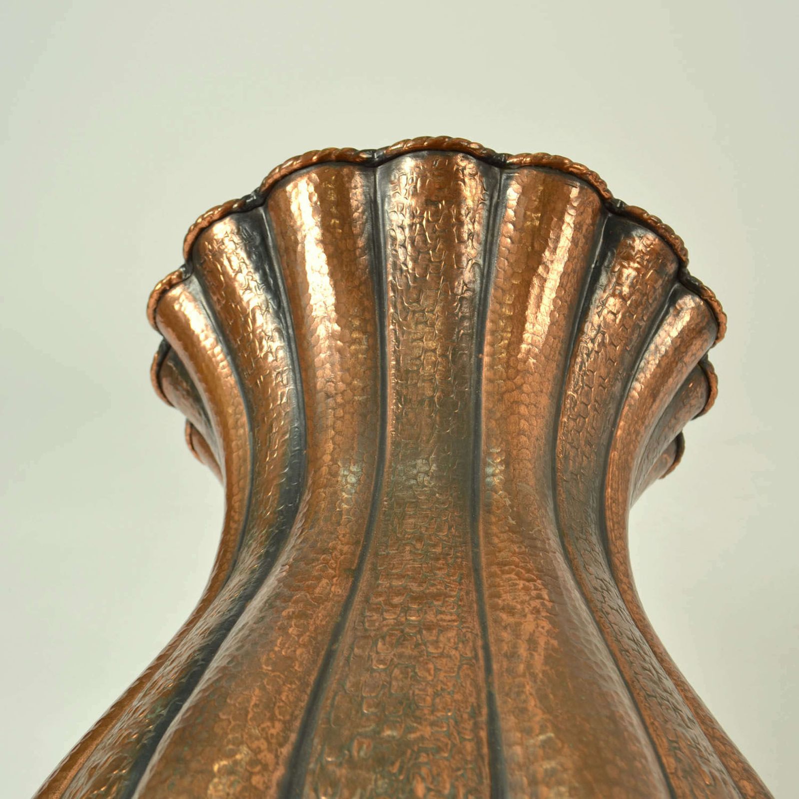 photo furniture Set Of Large Copper Amphora Vases By Egidio Casagrande, Italy 1950's