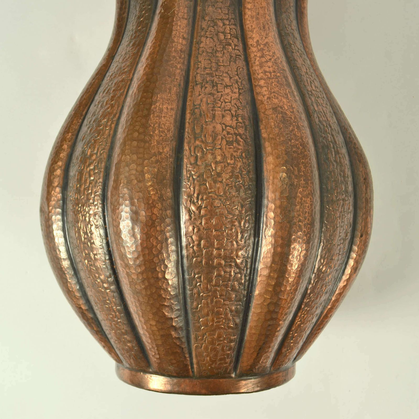 Home Decor Set Of Large Copper Amphora Vases By Egidio Casagrande, Italy 1950's photo