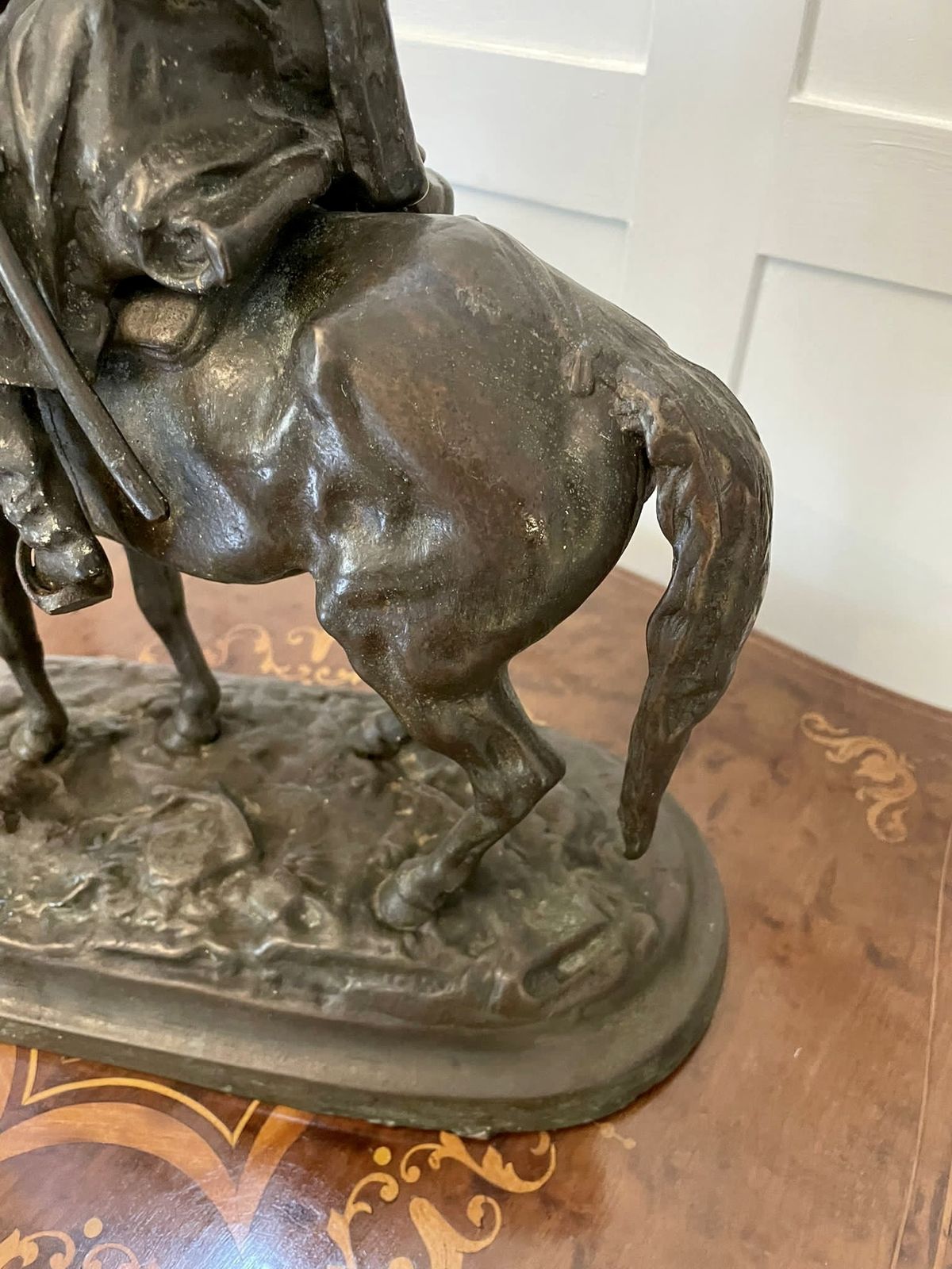 Antique 19th Century Quality Bronze Figure Of A Cossack On Horseback photo buy