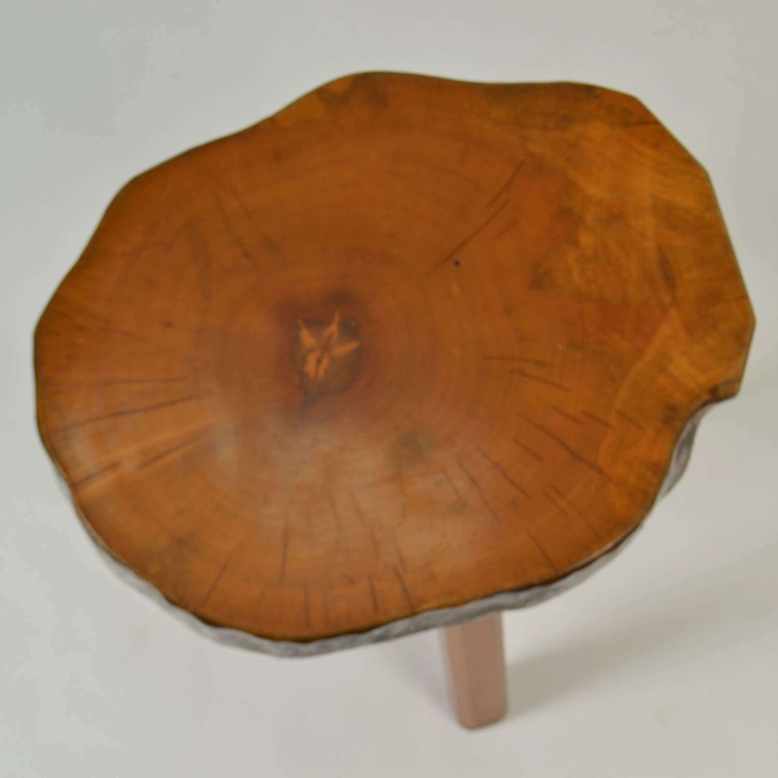 1970s Burl Wood Pair Of Side Tables photo buy