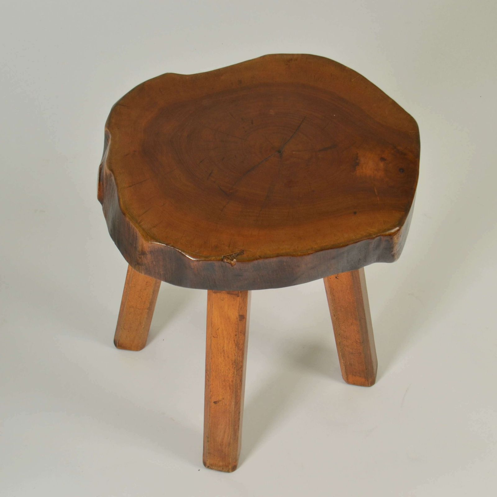 1500.0 1970s Burl Wood Pair Of Side Tables photo